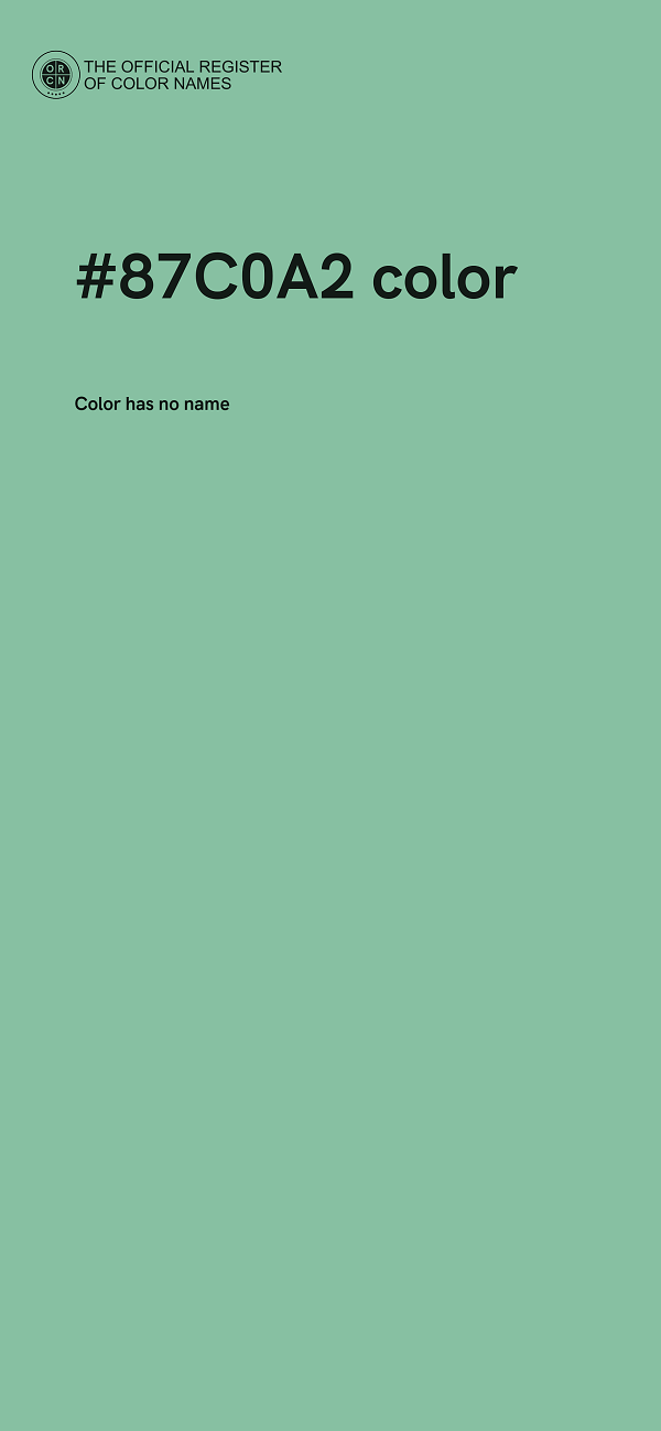 #87C0A2 color image