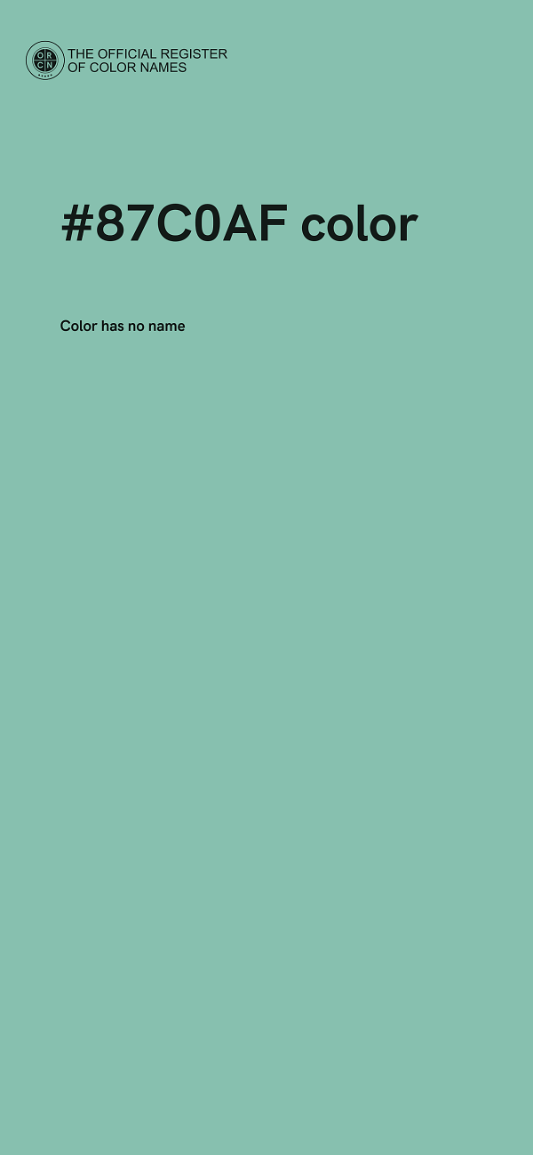 #87C0AF color image