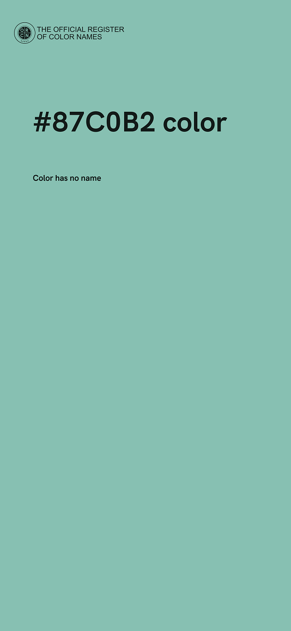 #87C0B2 color image