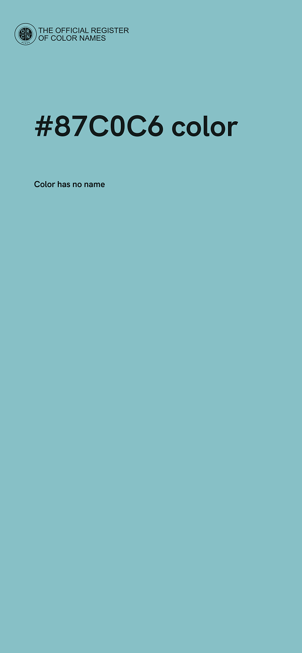 #87C0C6 color image