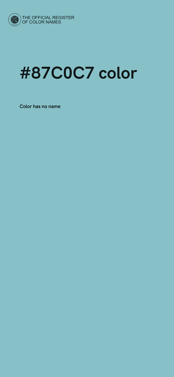 #87C0C7 color image