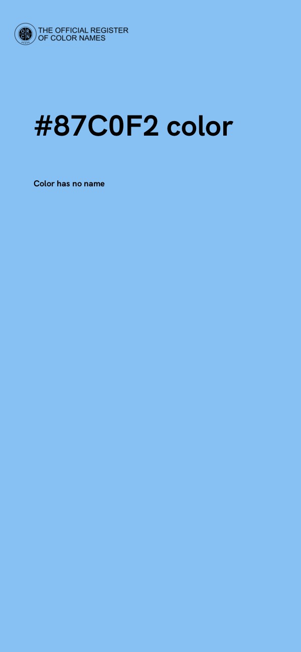 #87C0F2 color image