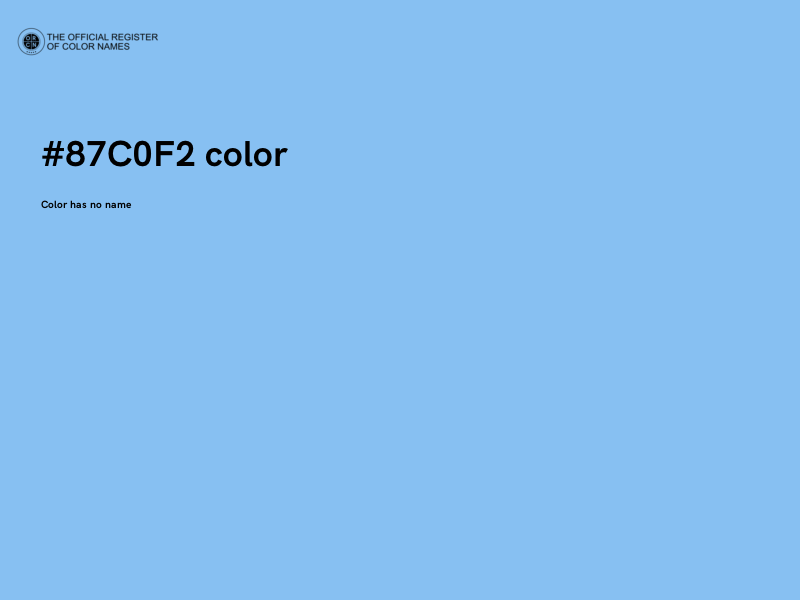 #87C0F2 color image
