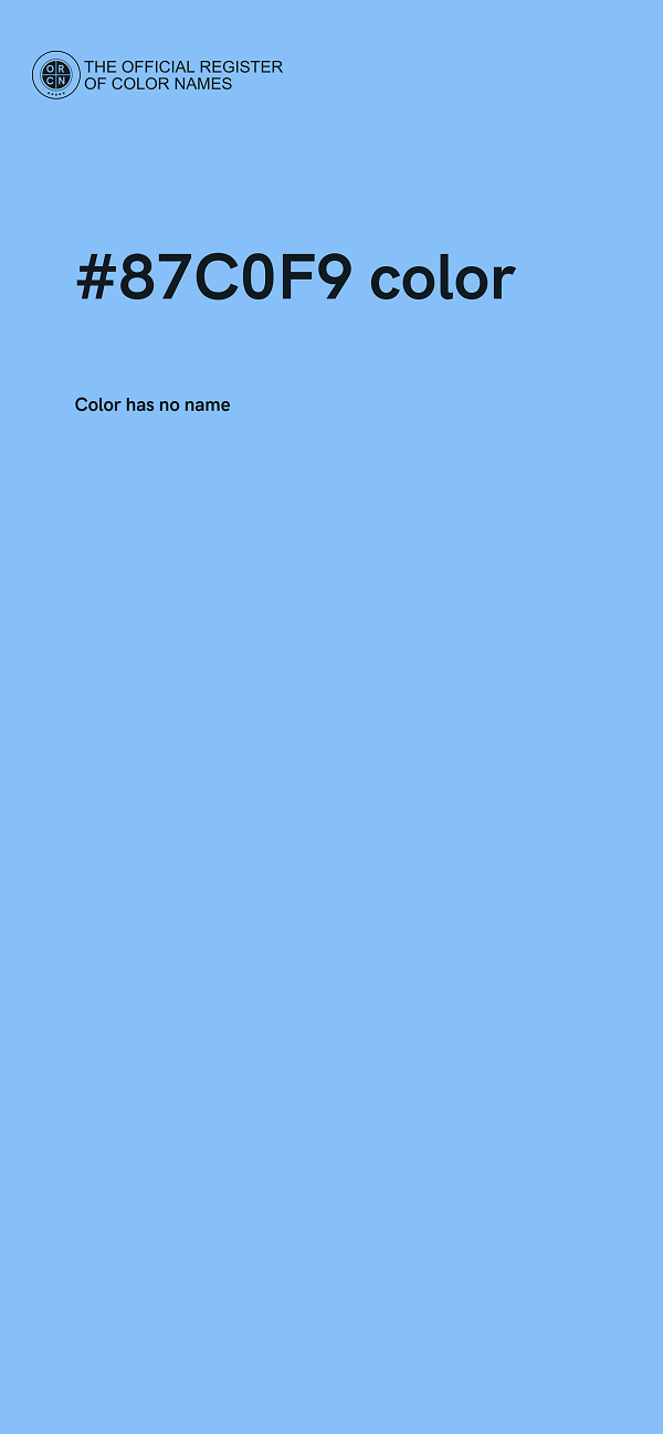 #87C0F9 color image