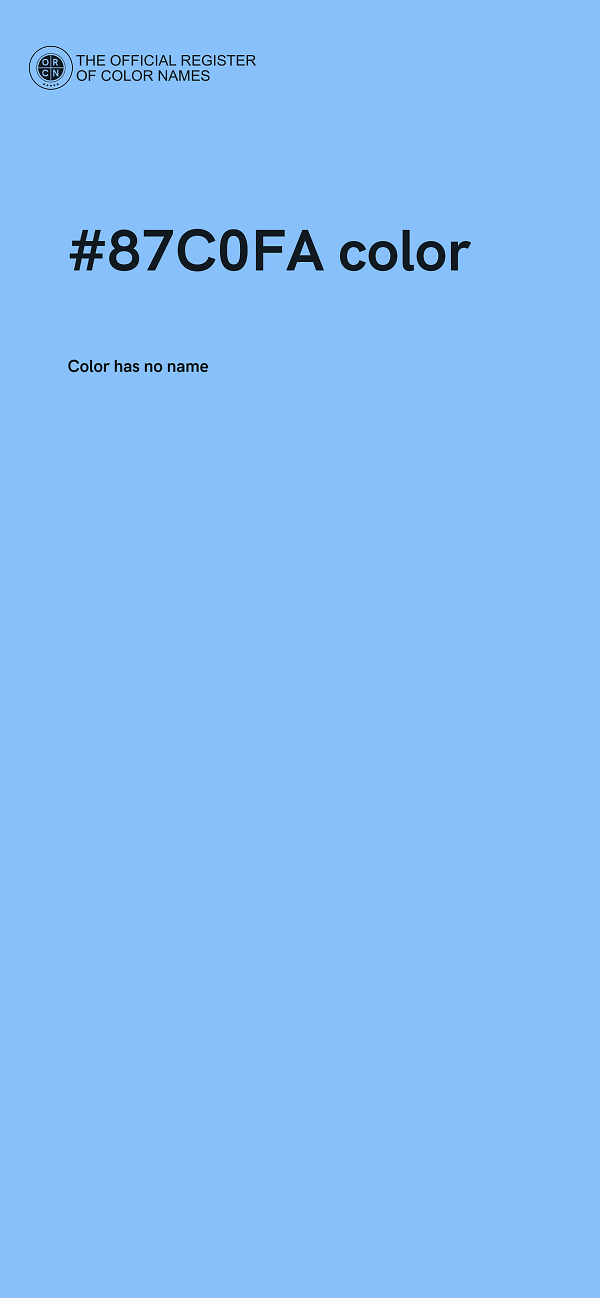 #87C0FA color image