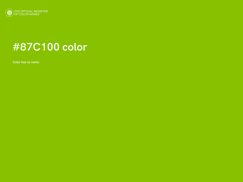#87C100 color image