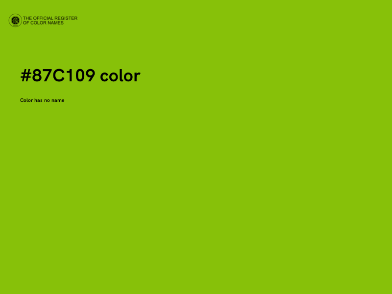 #87C109 color image