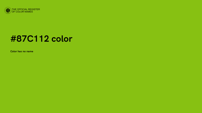 #87C112 color image
