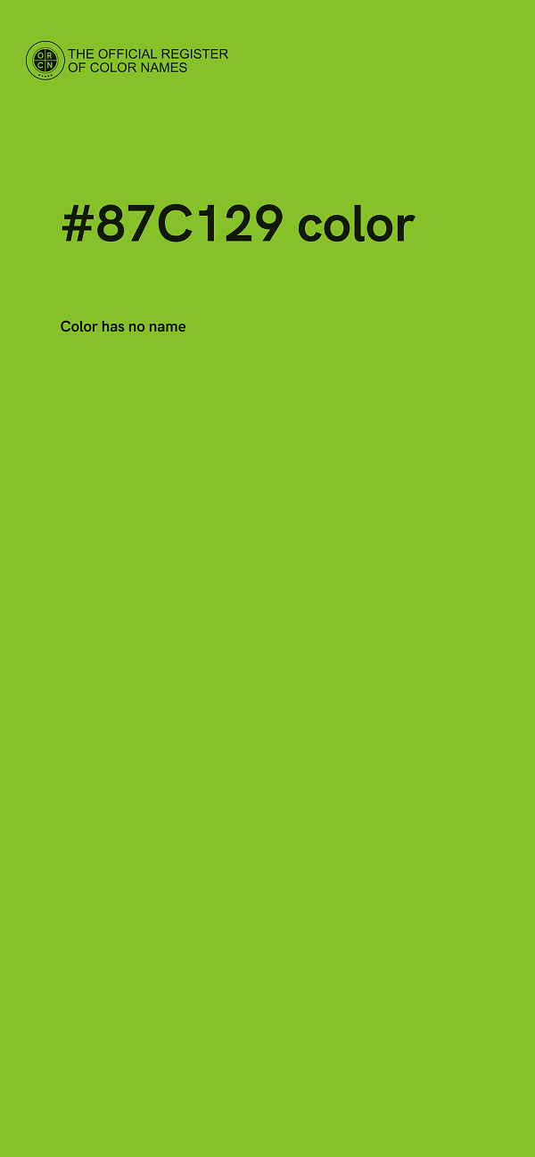 #87C129 color image