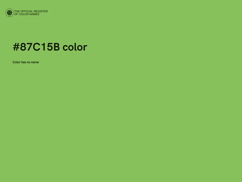 #87C15B color image