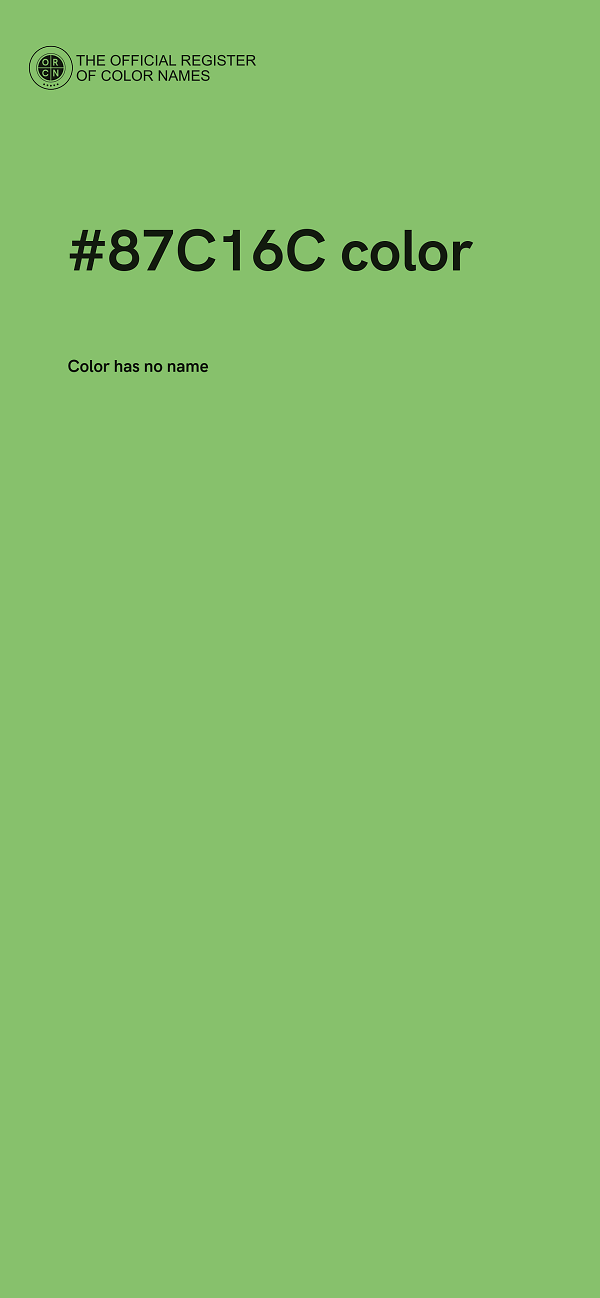 #87C16C color image