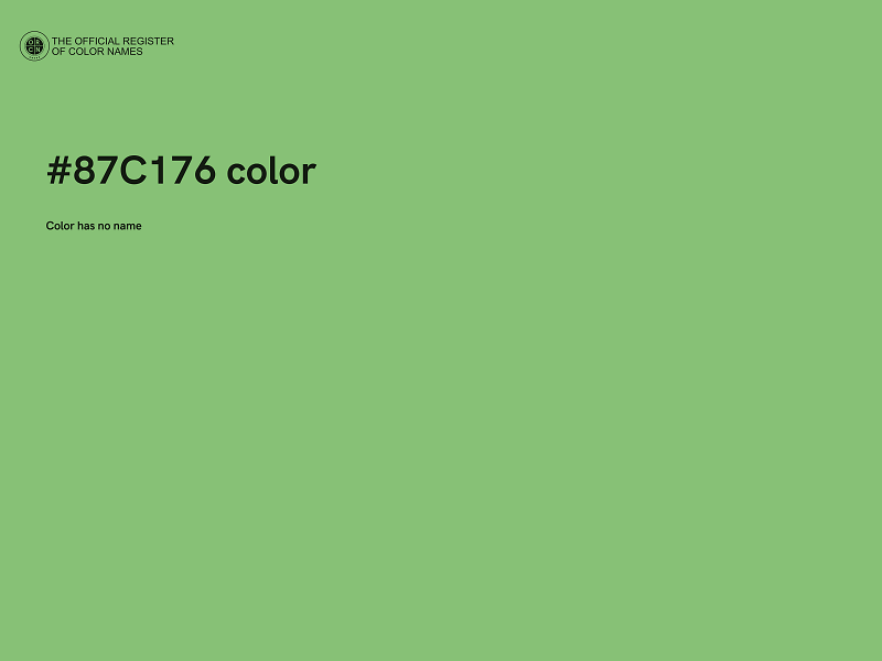 #87C176 color image