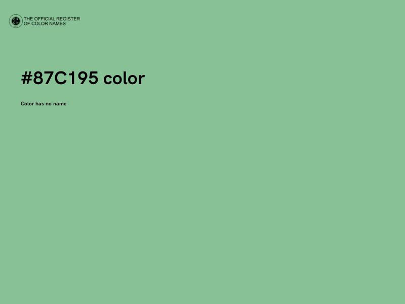 #87C195 color image