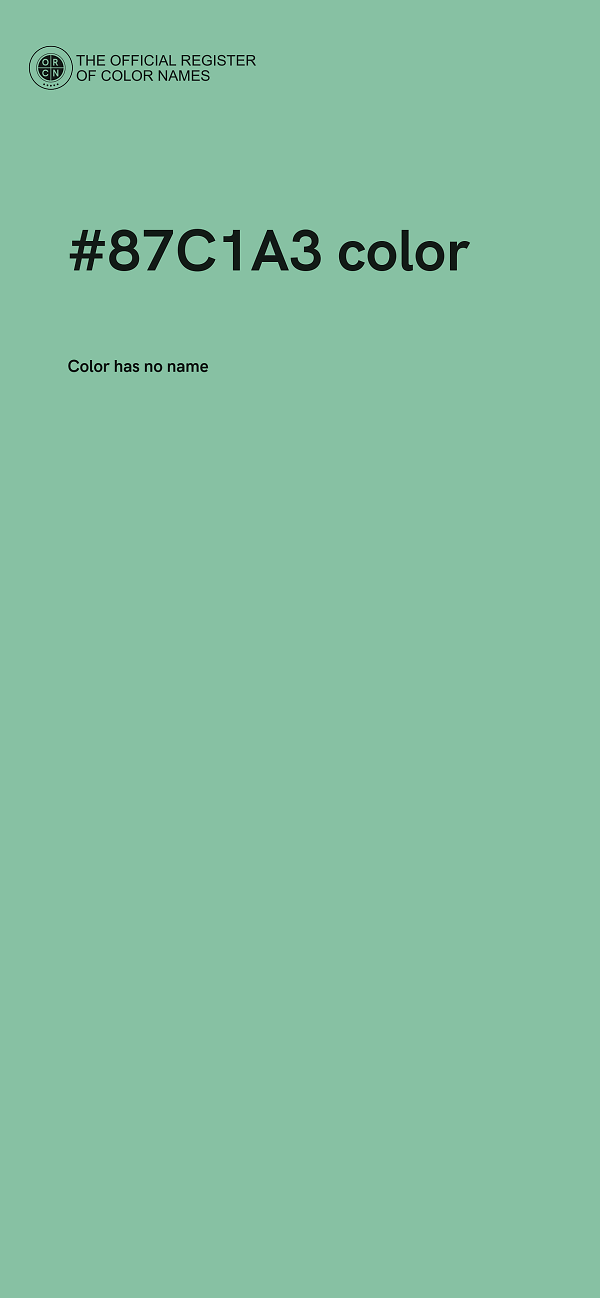 #87C1A3 color image