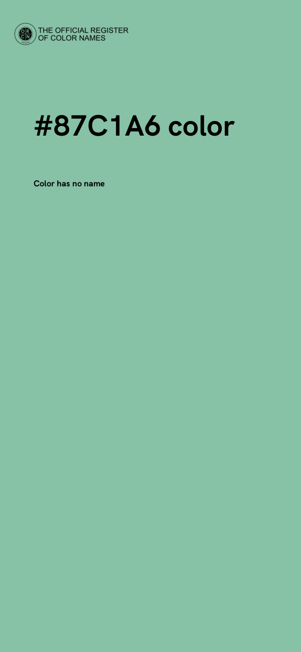 #87C1A6 color image