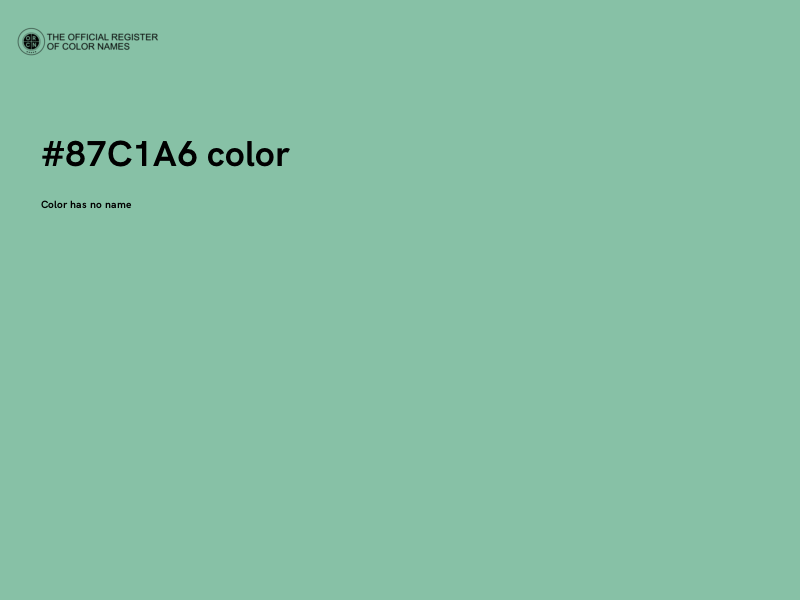 #87C1A6 color image