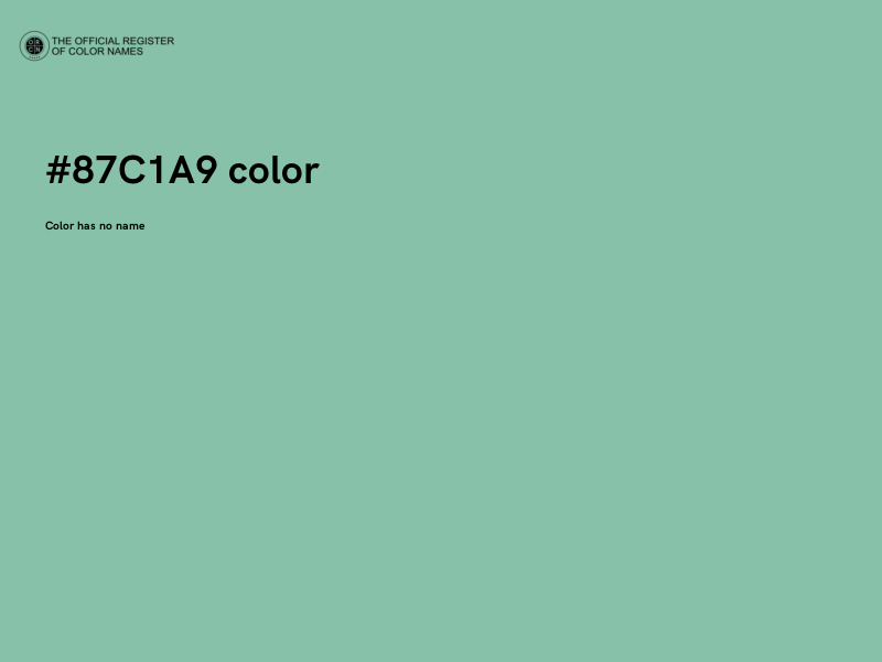 #87C1A9 color image
