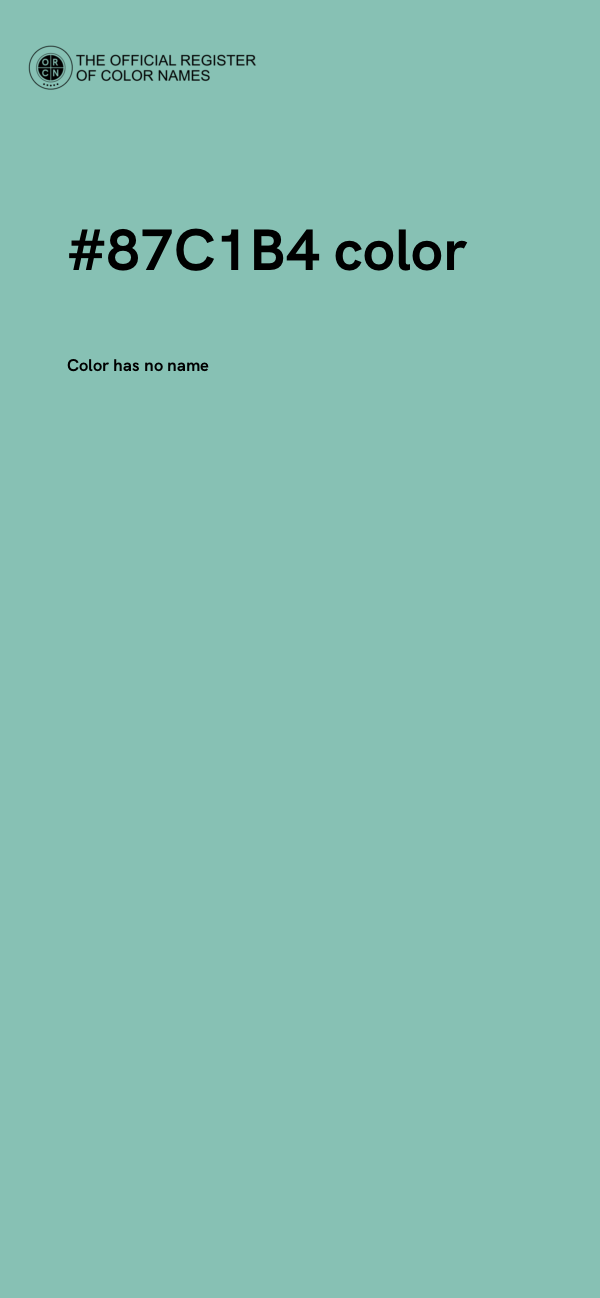 #87C1B4 color image