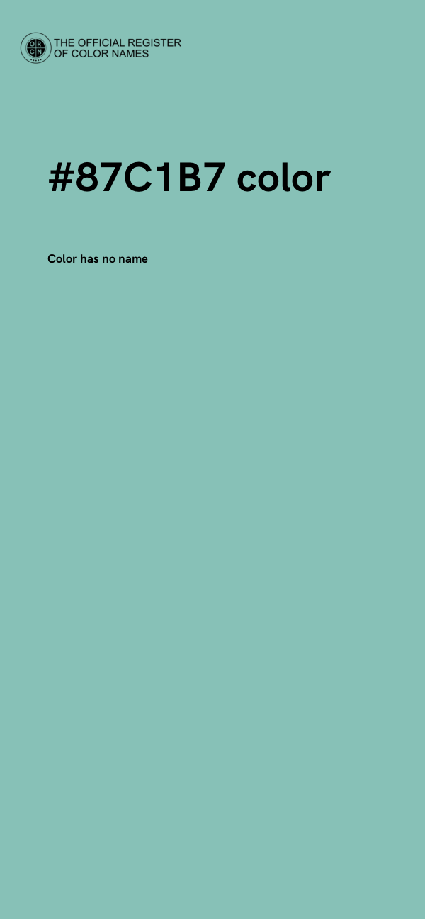 #87C1B7 color image