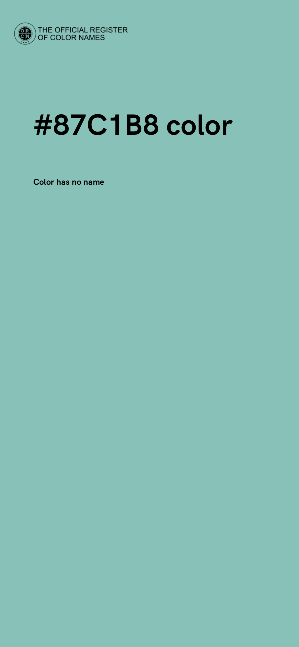 #87C1B8 color image