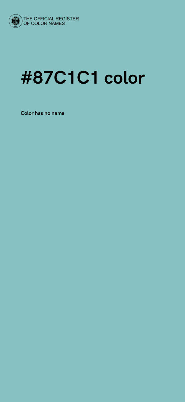 #87C1C1 color image