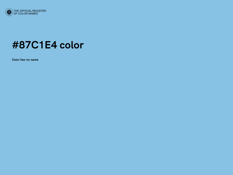 #87C1E4 color image