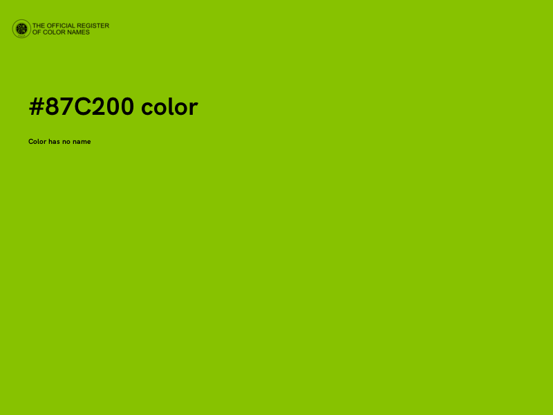 #87C200 color image
