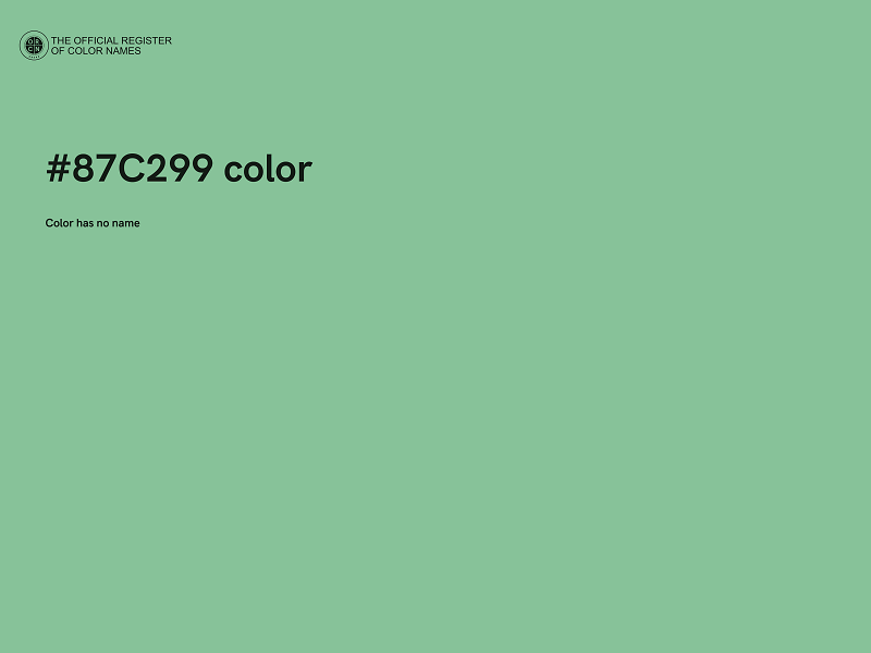 #87C299 color image