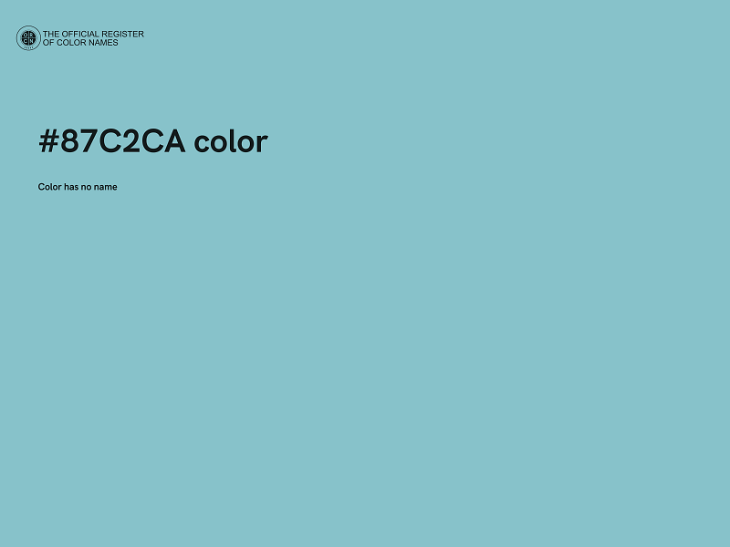 #87C2CA color image