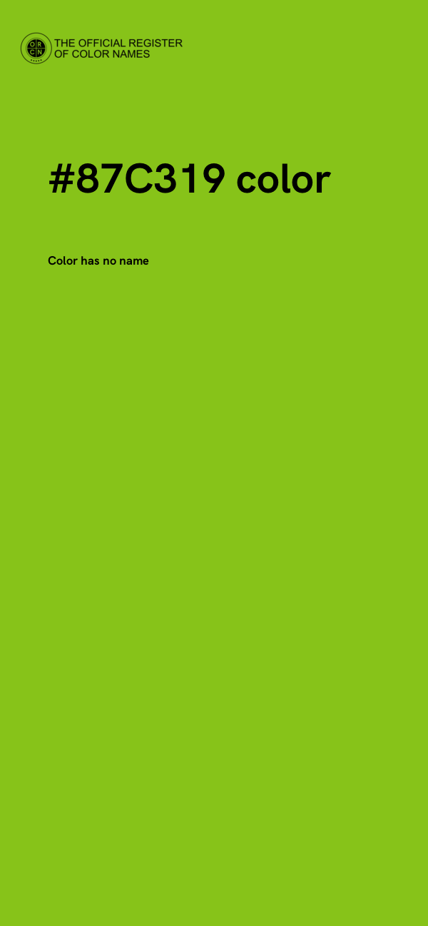#87C319 color image