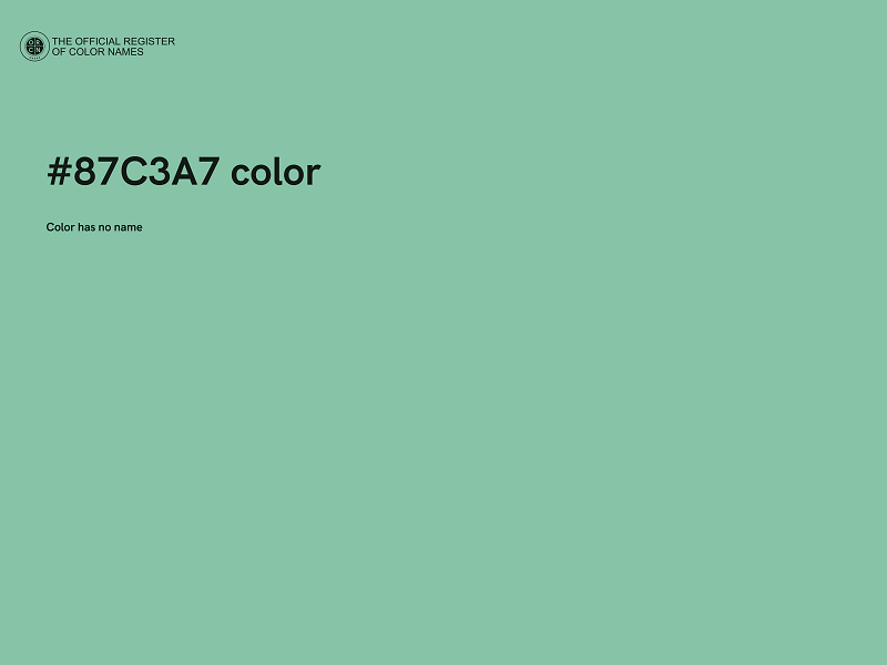 #87C3A7 color image