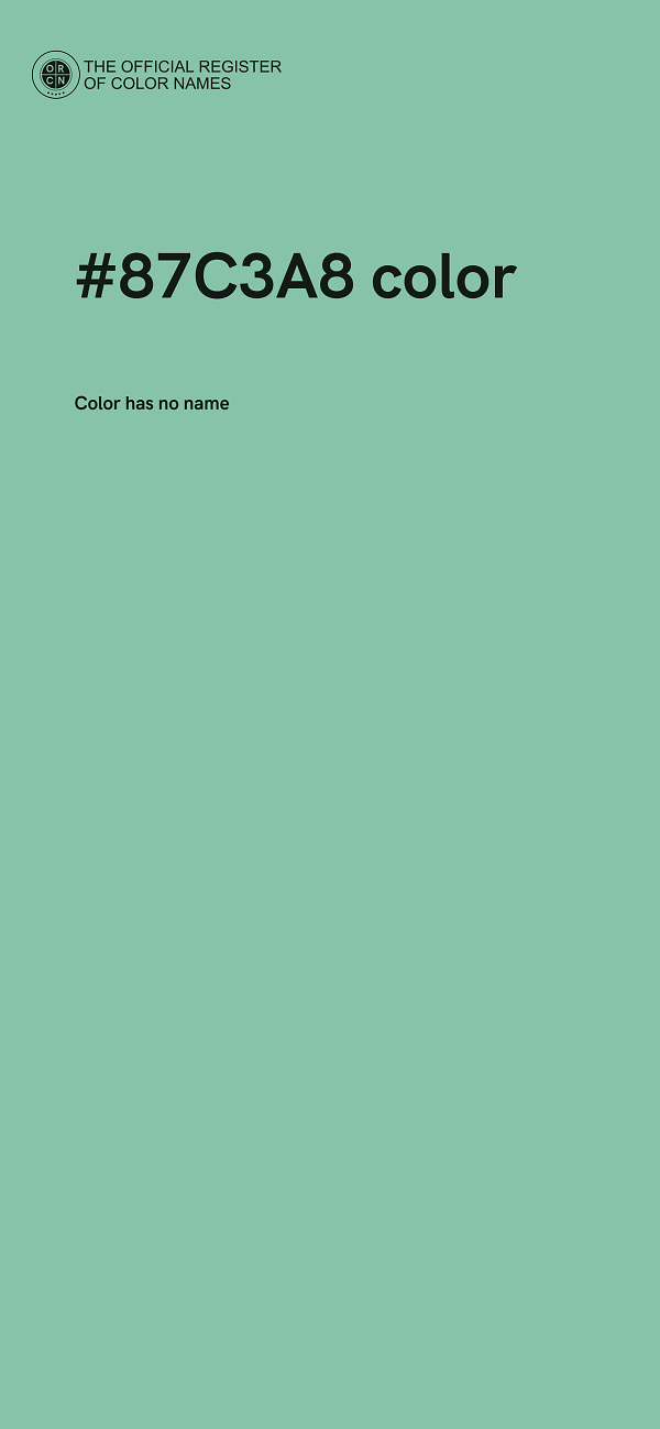 #87C3A8 color image