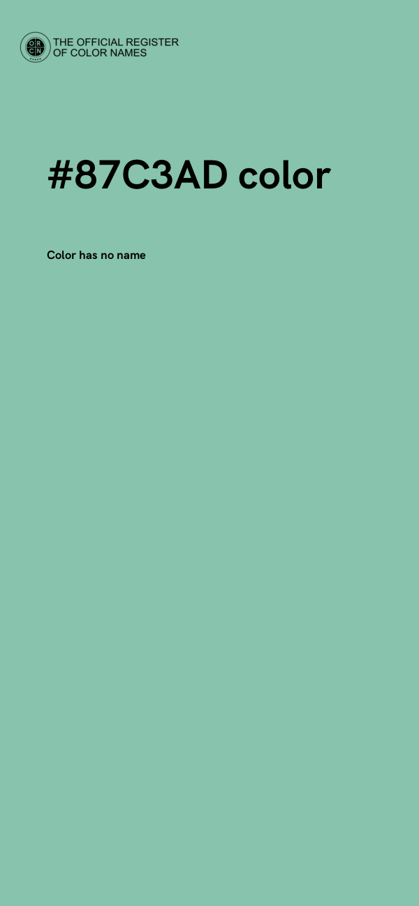 #87C3AD color image
