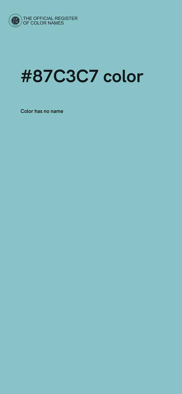 #87C3C7 color image