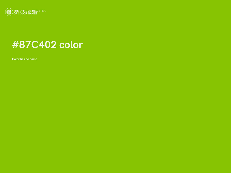 #87C402 color image