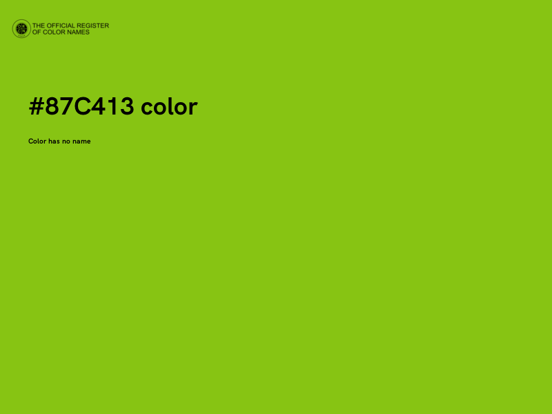 #87C413 color image
