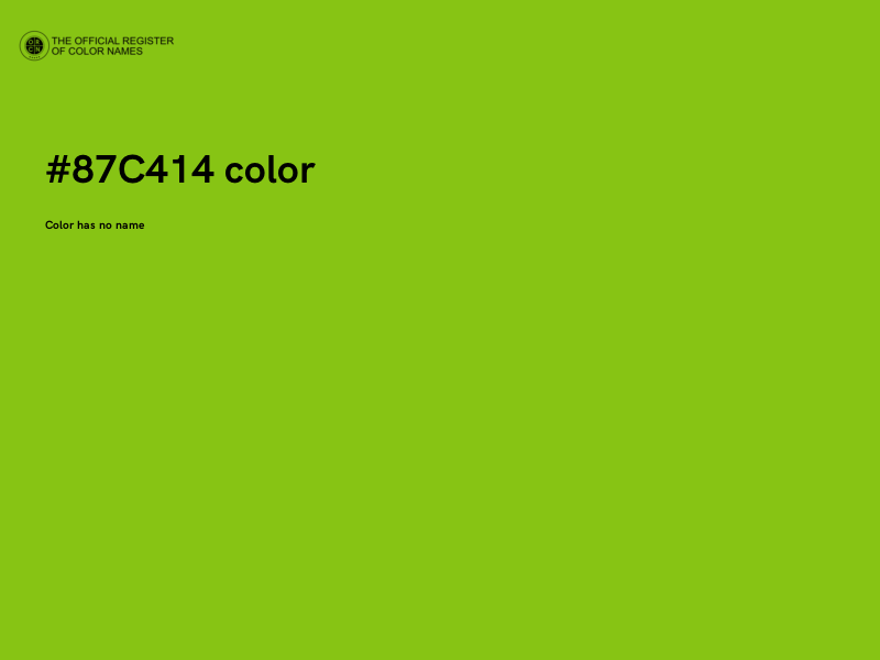#87C414 color image