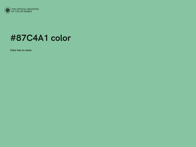 #87C4A1 color image