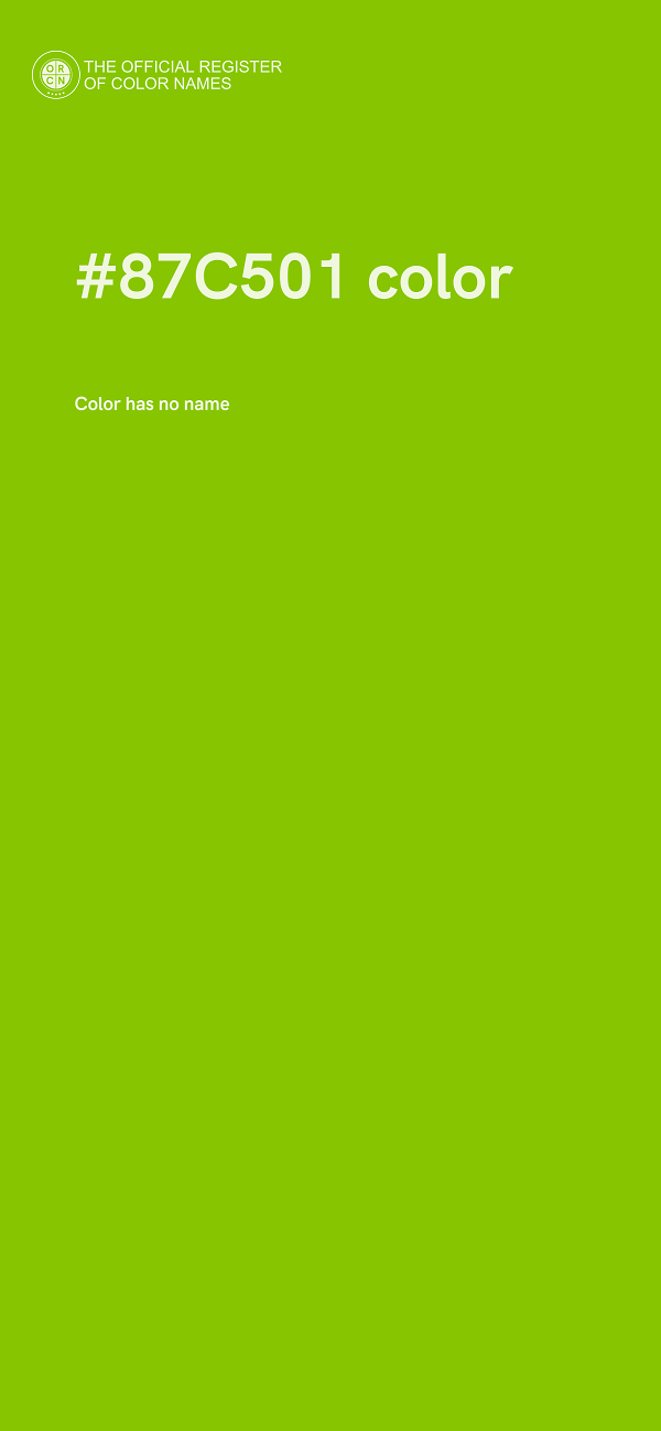 #87C501 color image