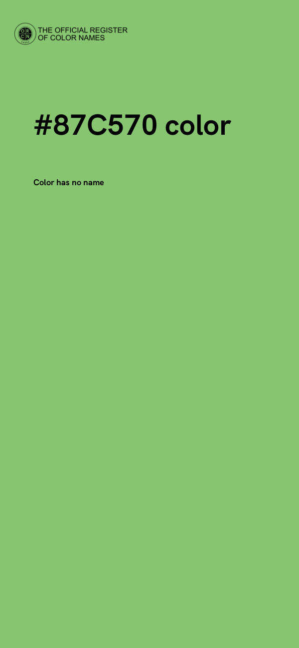 #87C570 color image