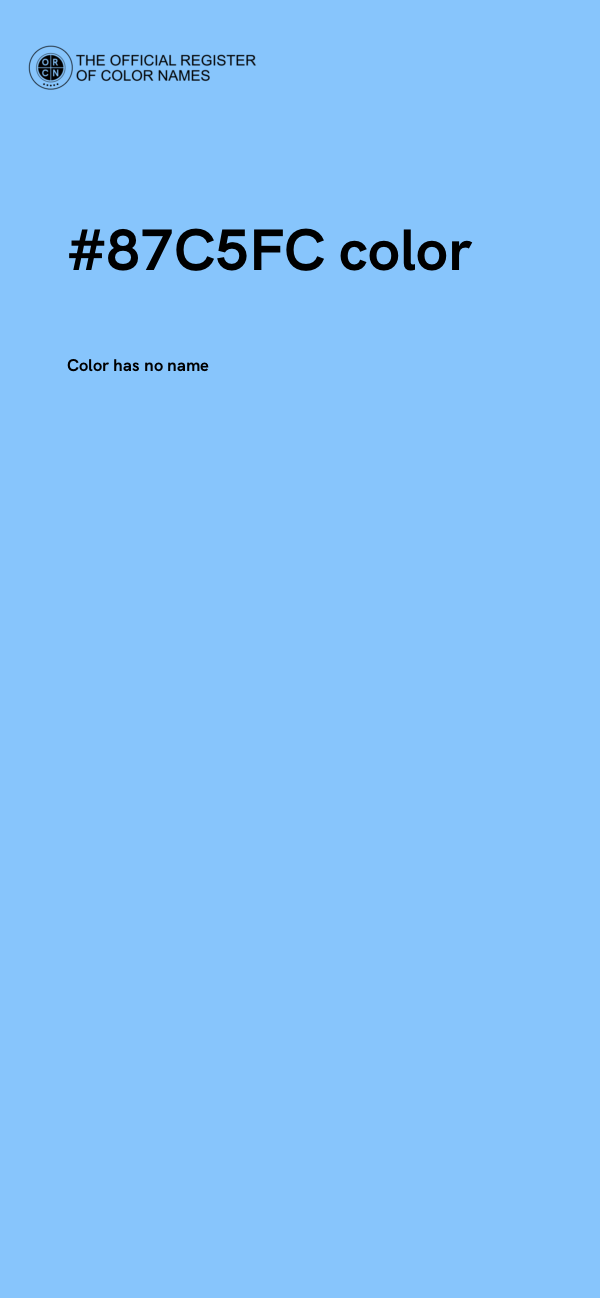 #87C5FC color image