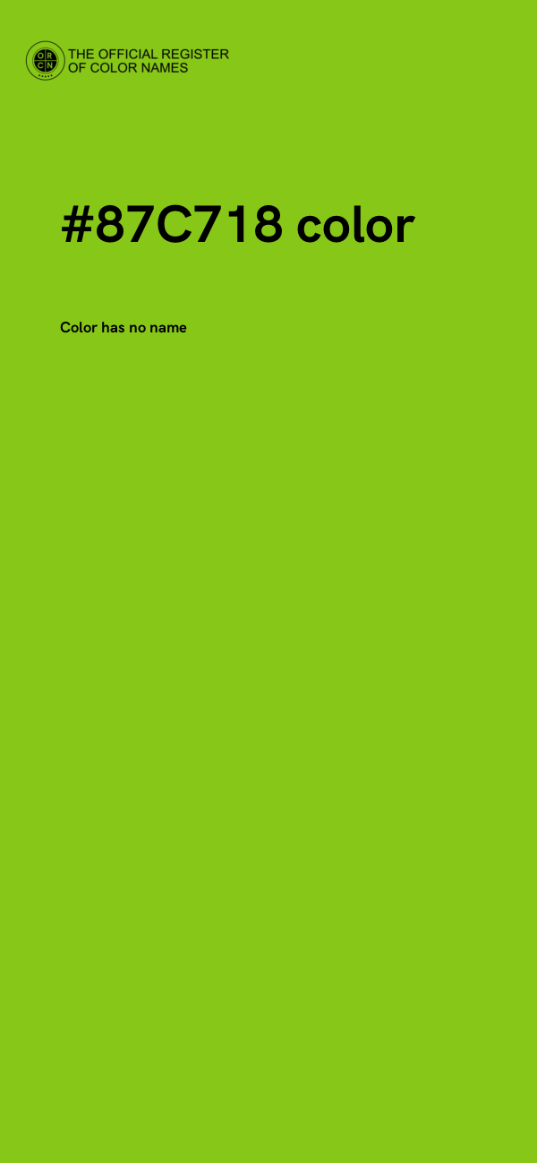 #87C718 color image