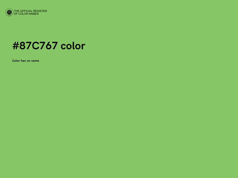 #87C767 color image