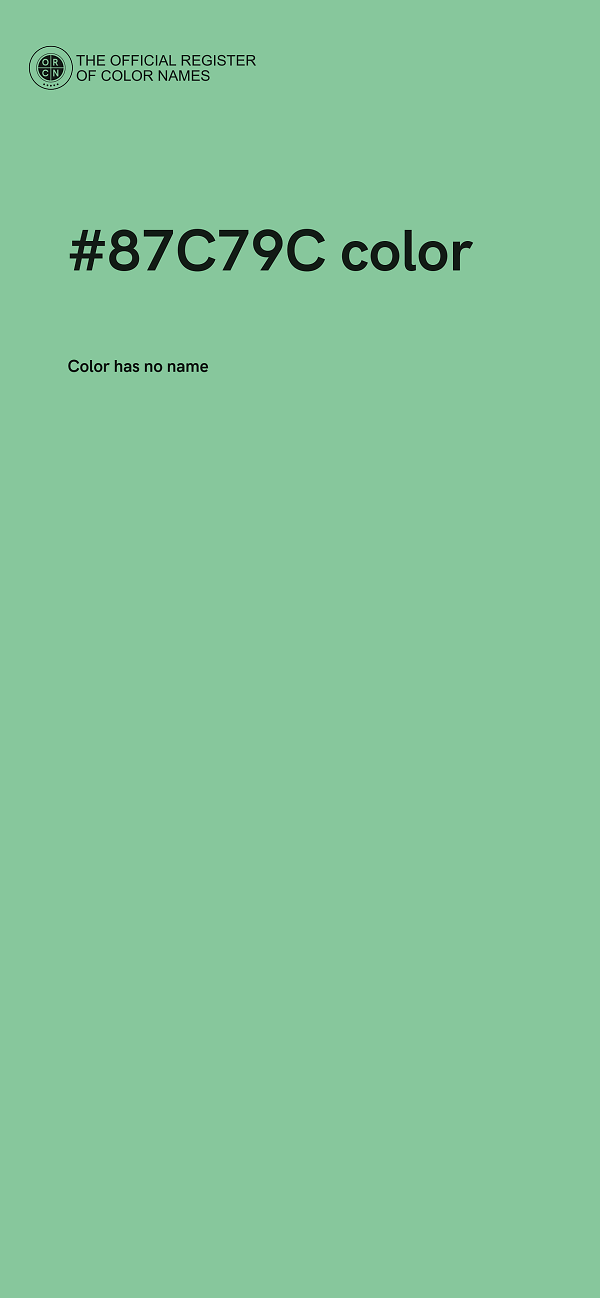 #87C79C color image