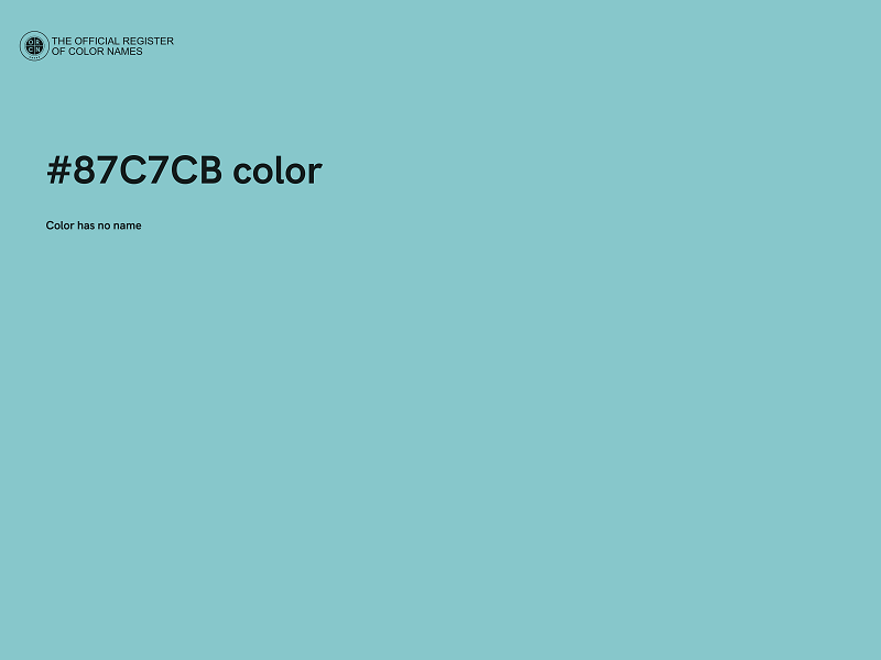 #87C7CB color image