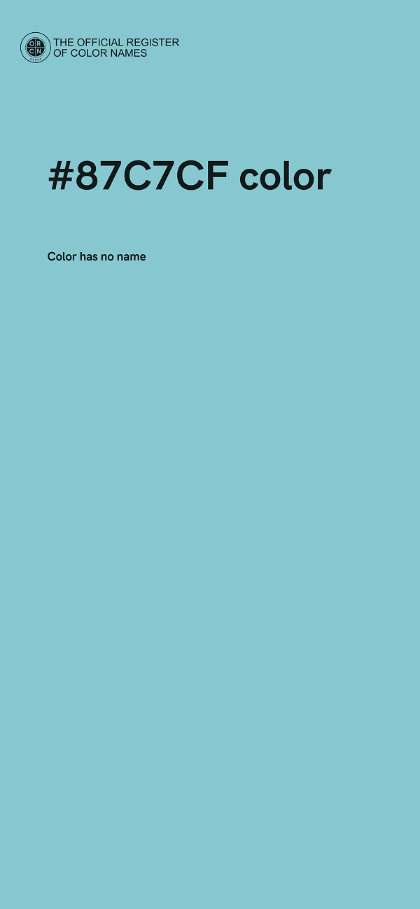 #87C7CF color image
