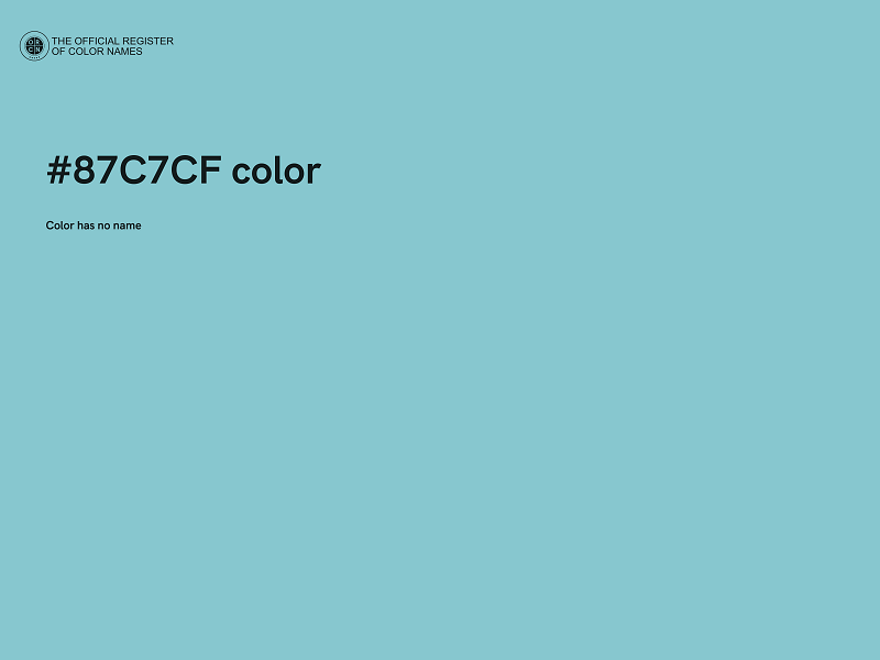 #87C7CF color image