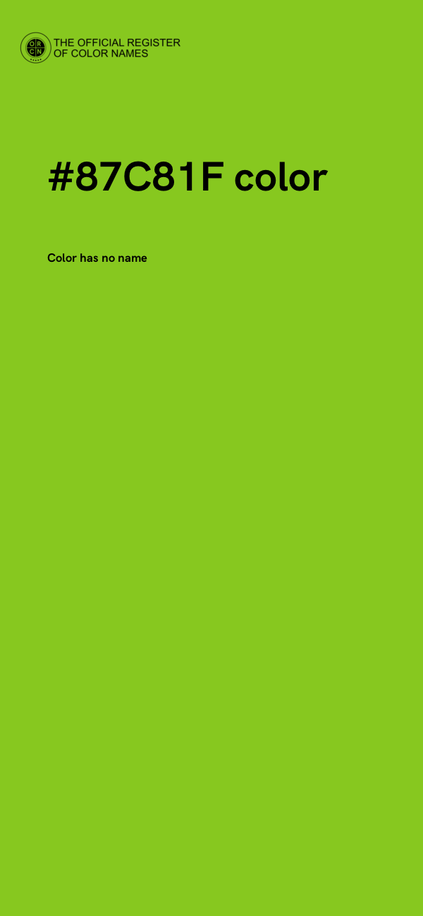 #87C81F color image