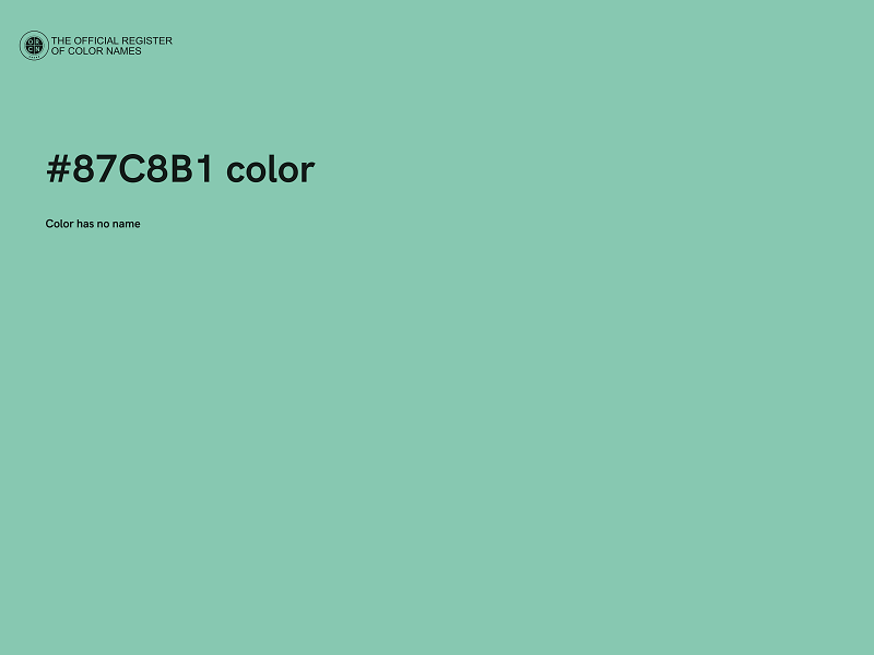 #87C8B1 color image