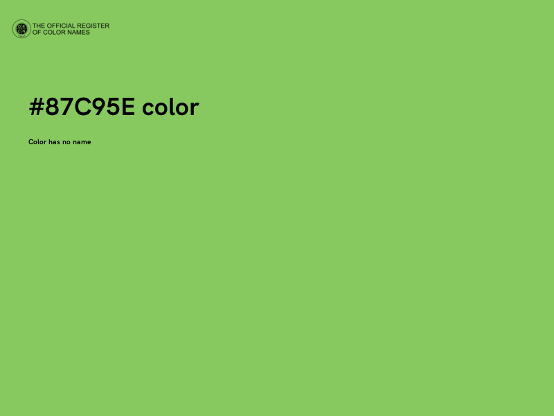 #87C95E color image
